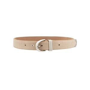 Khaite Bambi Skinny Belt With Hardware in Nude 70 XS